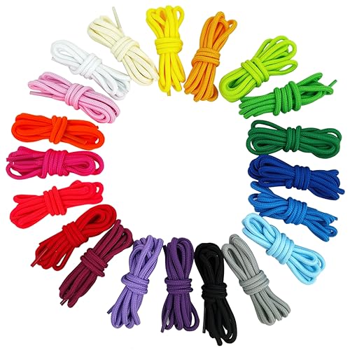 CENRONG Lacets de Sport - 20 Paires de Chaussures Pour Entraînement, Course, Baskets, Skate (20 Couleurs)