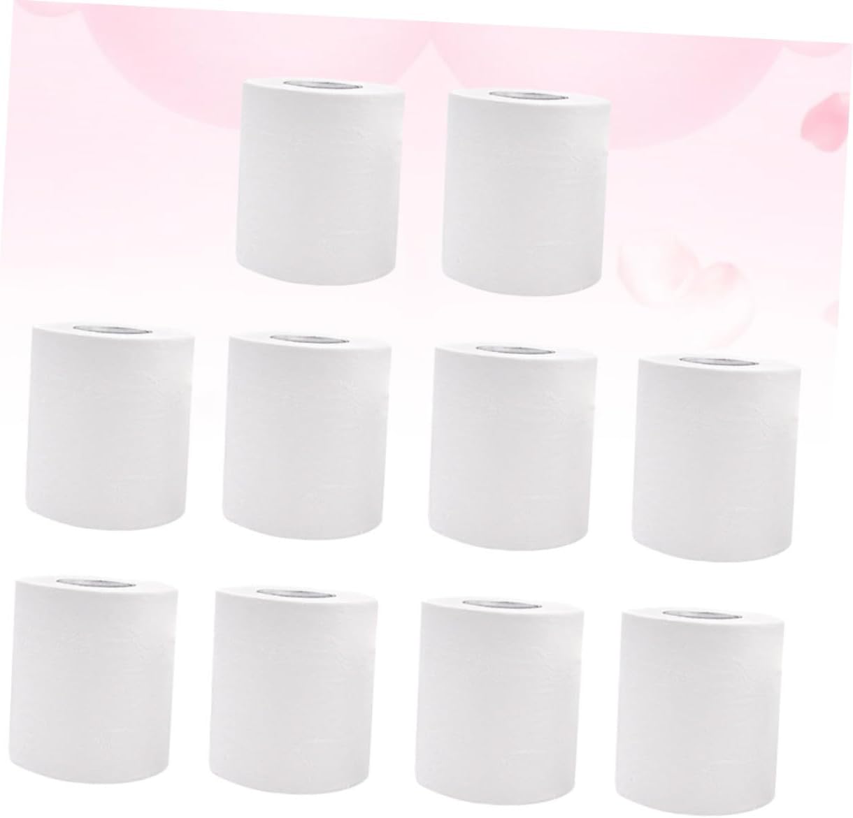 FOMIYES 10rolls Natural Wood Pulp Toilet Paper Soft and -safe Tissue for Home Hotel