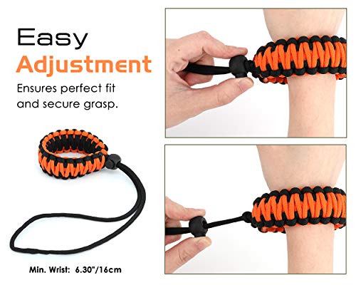 MoKo DSLR/DSLM Handschlaufe Kamera, Nylon Paracord Kamera-Handschlaufe Wrist Strap Kordel Kameragurt Handstrap für Nikonöse Nikon Sony Fuji Gopro Wii Switch Canon – Bild 5