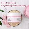 Rose-Clay-Facial-Mask-with-Kaolin-Pink-Clay-Niacinamide-Collagen-Hyaluronic-Acid-Moisturizing-Anti-Aging-Pores-Minimizers-Blackhead-Remover-Hydrating-Mud-Mask-423-oz ANAI RUI Rose Facial Mask, Clay Mask with Kaolin Pink Clay, Niacinamide, Collagen, Hyaluronic Acid for Moisturizing & Smooth Skin, Pores Minimizers, Blackhead Remover, 4.23 Oz