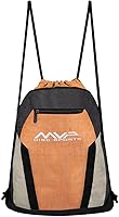 MVP Disc Sports Drawstring Backpack Bag - Lightweight Disc Golf Carrier with Multi-Pockets, Insulated Bottle Holder, Durable Design