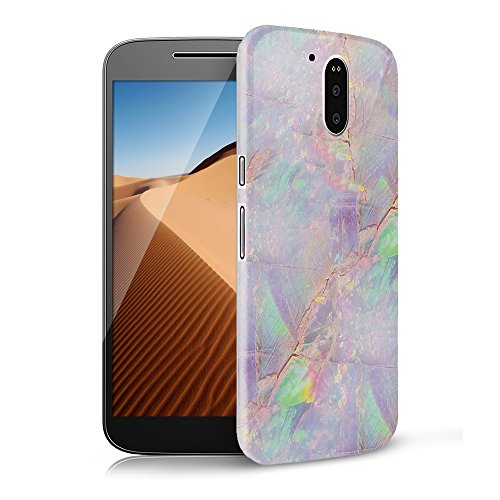 Mosoris Funda Motorola Moto G4 Plus/G4 TPU Silicone Carcasa, Mármol Suave Goma Case Ultra Delgado Flexible Gel Anti-Rasguños Patrón Granito Tapa Anti Choque Amortigua Golpes Protectiva Case