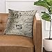 Emvency Throw Pillow Cover French Script Decorative Pillow Case Paris Home Decor Square 18x18 Inch Cushion Pillowcase