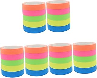 MAGICLULU 30 Rolos De Fita Fluorescente De Algodão Que Brilham No Escuro Fita Luminosa Fita Adesiva Fluorescente Adereços