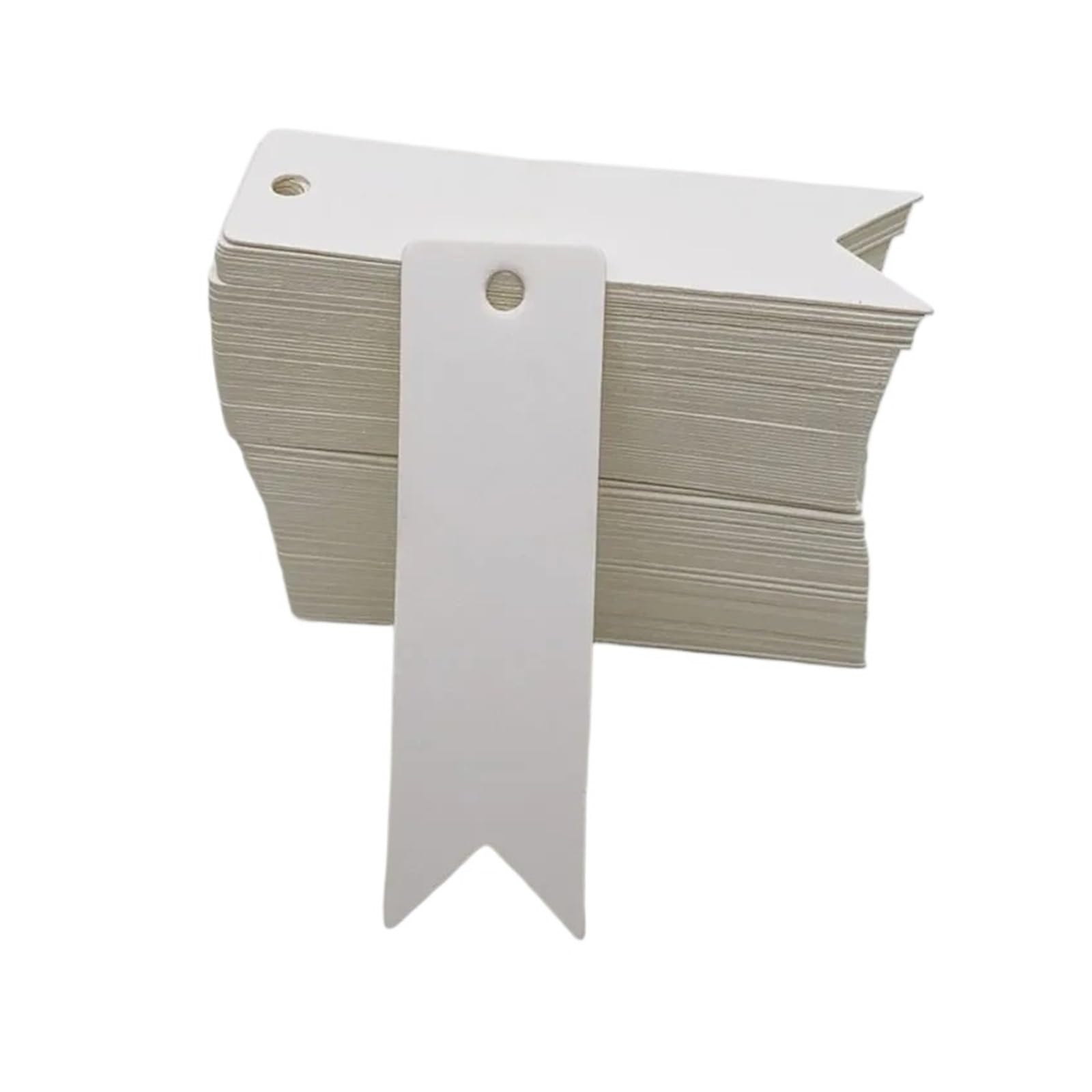 rice Tags with String 200Pcs Thank You Tags White Brown Kraft Paper Tag Garment Shoes Box Decor Hang DIY Craft Apparel Accessories Product Label For Cupcake Stand(White)