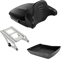 Vista 22 de TCMT Juego de Almohadillas de Respaldo Envolvente para Maletero de Motocicleta Modificado Compatible con Harley 2014-2025 Touring CVO Road King Road