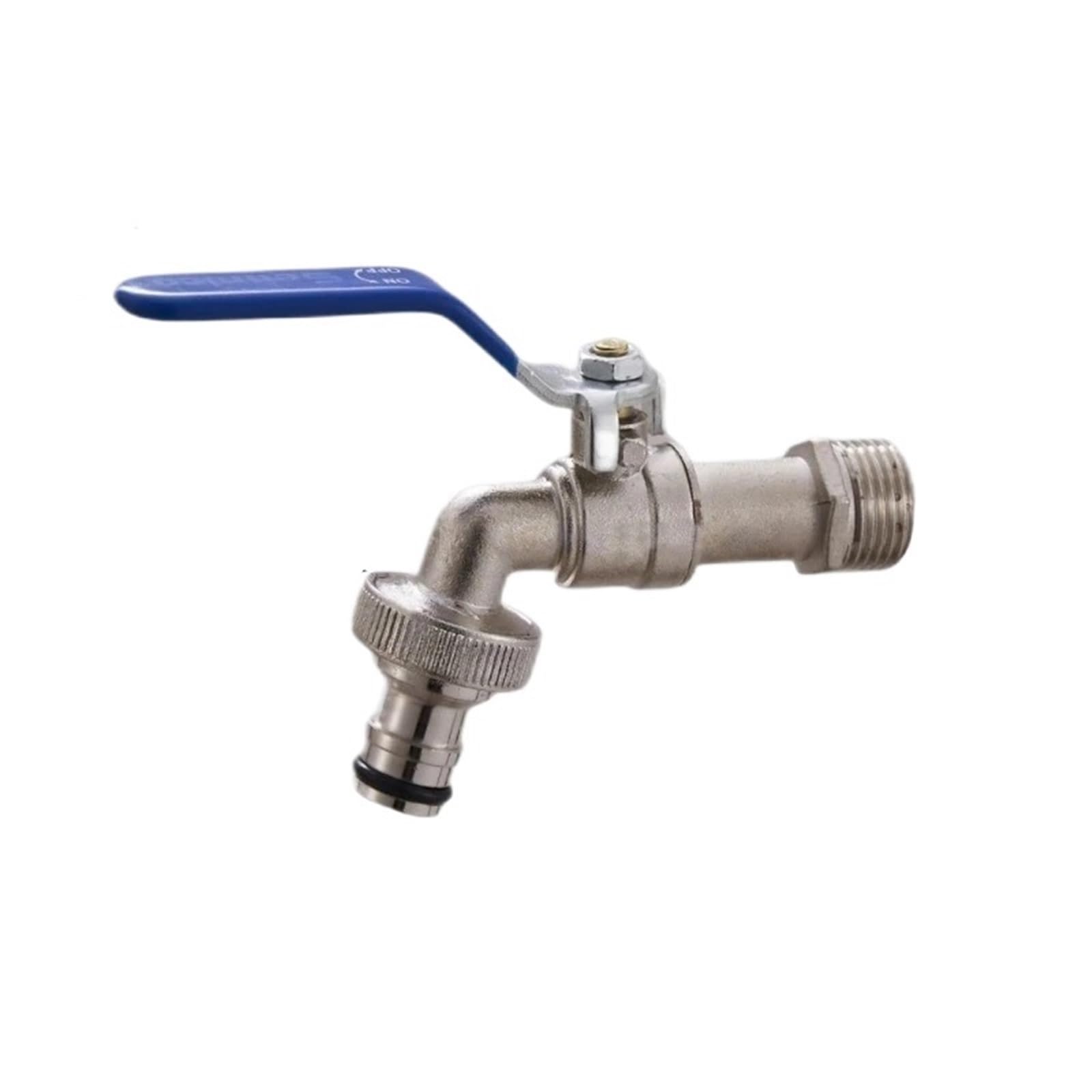 Wtaxbh Color7 Outside Tap Outdoor Garden Water Faucet With Double Outlet 1/2'' 3/4'' Splitter Connector Outside Spigot Tap For Hose(Color7)