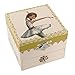 Produktbild Schmuckkästchen / Schmuckdose / Schmuckschatulle aus Holz mit Spieluhr, tanzenden Ballerina und Félicie-Dekor, die kleine Ballerina aus dem Film "Ballerina" - Schwanensee (P. I. Tschaikowski)