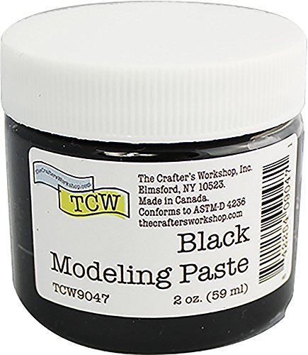The Crafter's Workshop Pasta de modelado 2oz negra, talla única
