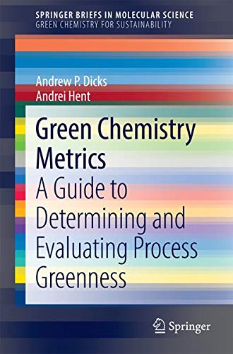 Buy Green Chemistry Metrics — BookShops.in