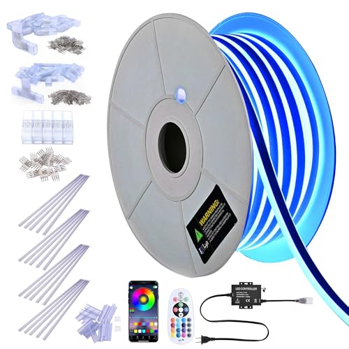 Yescom Kit de Luces Neon Led RGBW 100ft IP65 miniatura 1