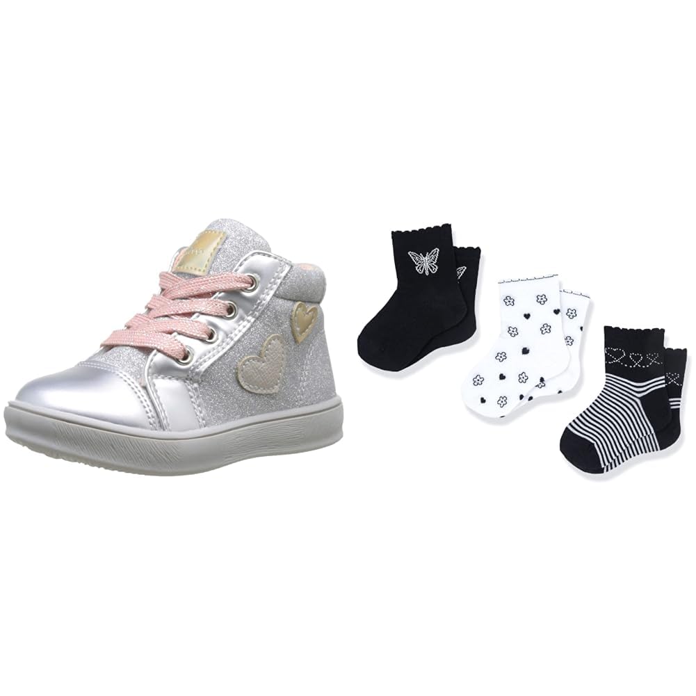 Chicco Sneaker Fede argentée avec chaussettes intégrées pour premier pas - 4