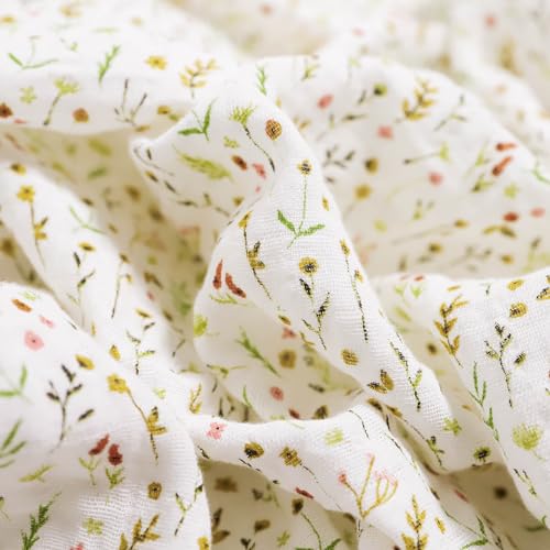 Image of Little Unicorn Muslin Swaddle Blanket for Newborns & Infants | Soft & Breathable Fabric | Baby Blanket for Swaddling, Nursing, Shower Gifts (Floral Field)