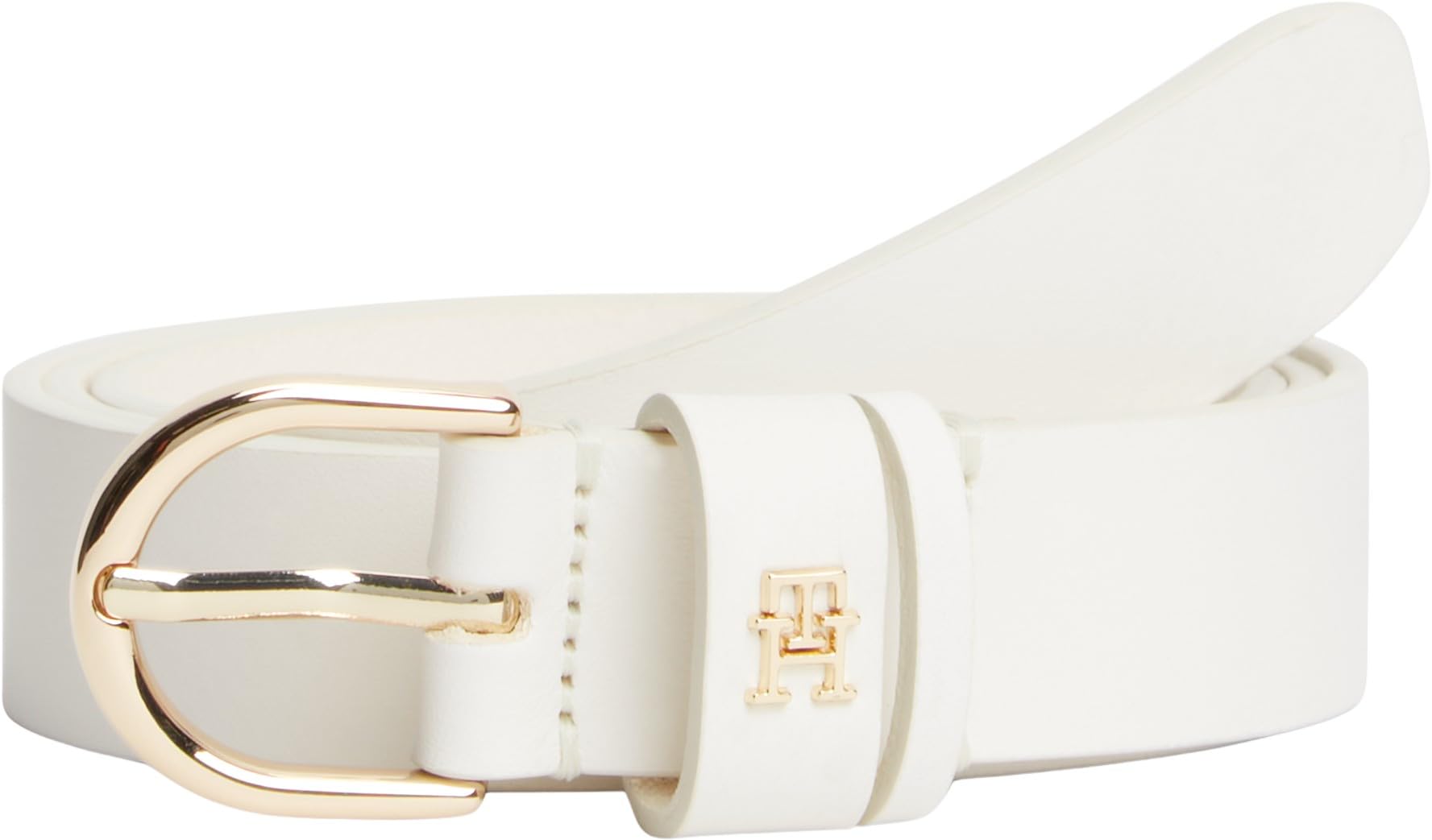 Tommy Hilfiger Women Essential Effortless 2.5 Aw0Aw16836 Adjustable Belt, WHITE, 85
