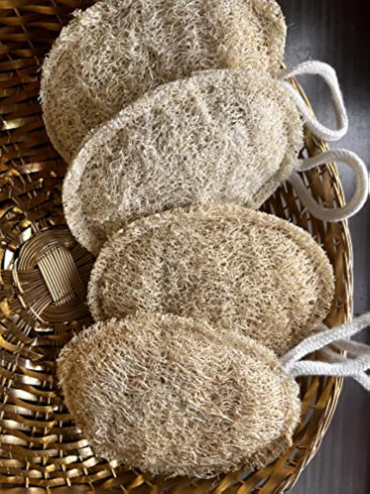 Natural Loofah for Body, ECO FRIENDLY, Pack of 2