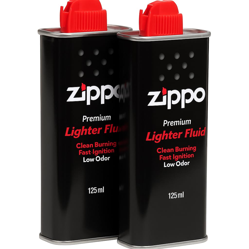 Zippo Fluid, 125 ML * 2, Suitable for All Type of lighters (Pack of 2)