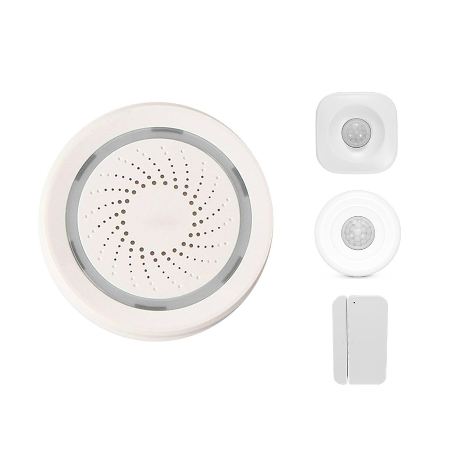Sistema di Allarme di Sicurezza Domestica, Smart Alarm Home Securiy Scenario Set di Allarme 100DB Sirena Funziona con rilevatore Movimento Sensore for Porte e finestre(DoorSiren)