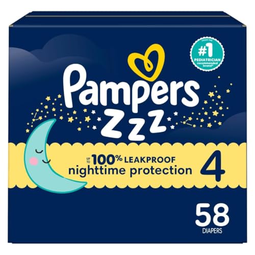 Pampers ZZZ Pañales Desechables para la noche Etapa 4, 58 Unidades​