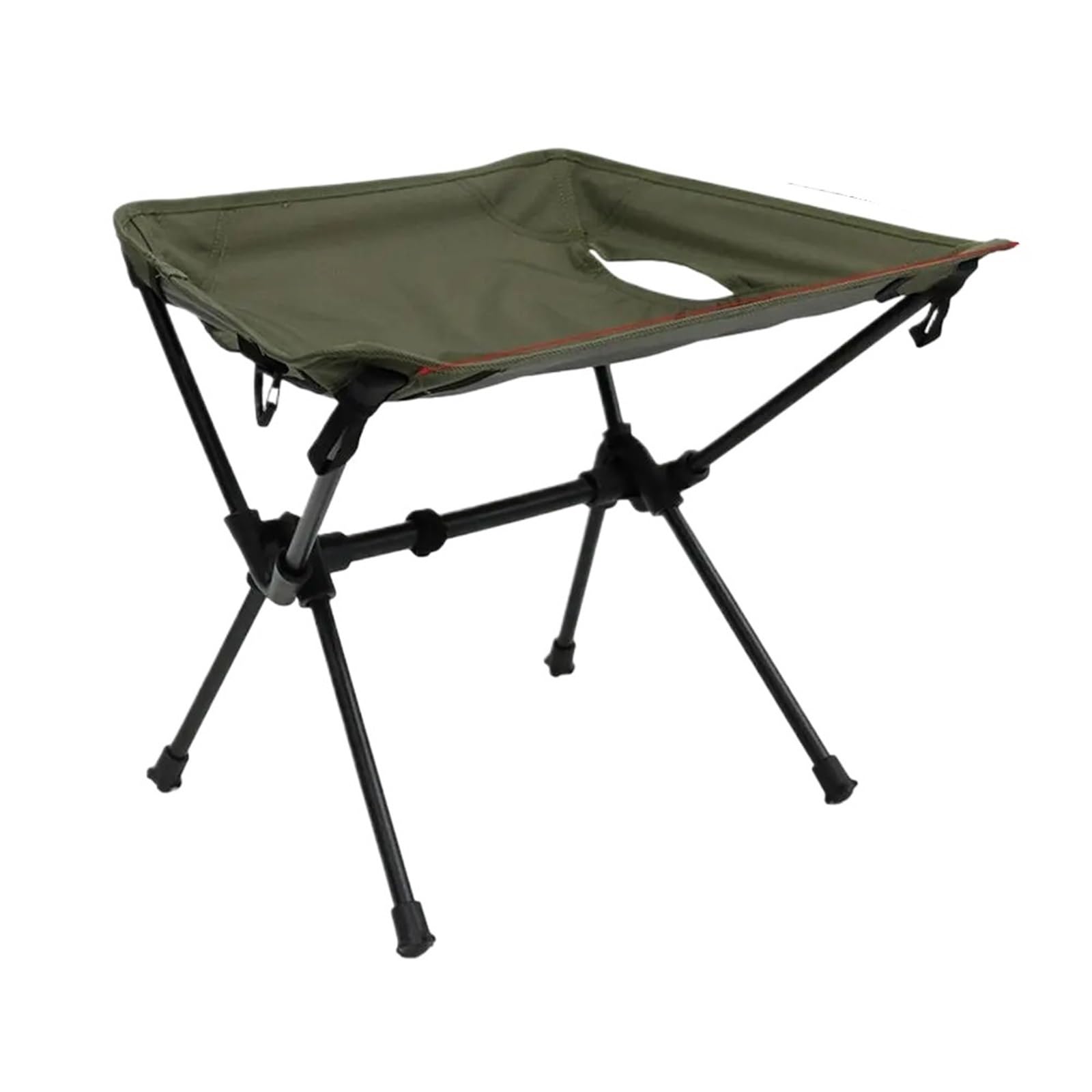 Silla de Pesca Taburete de Camping, Silla Plegable portátil for Acampar, Mini Silla de Pesca con Forma de Luna, Taburete for mochilero con pies Antideslizantes, Accesorio for Acampar(Green)