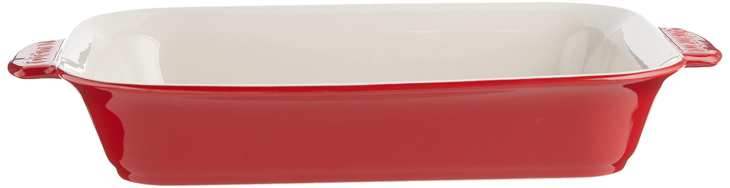 Cuisinart Chef Classic Ceramic Bakeware CCB30-36R Grand plat rectangulaire en céramique Rouge Taille unique