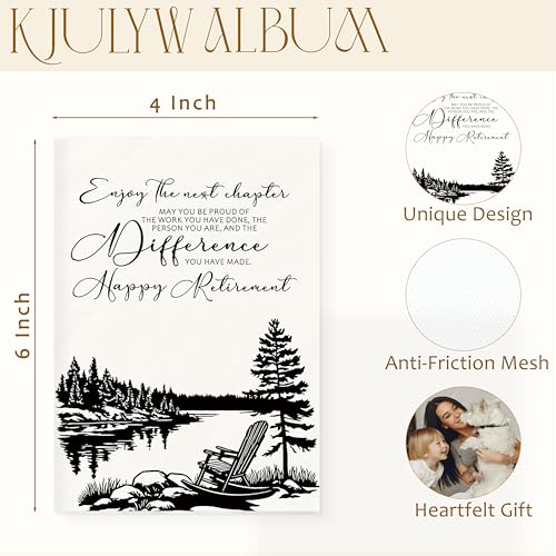 Álbum de fotos para retiro feliz, 4x6 pulgadas, regalo de despedida para mujeres y hombres, álbum pequeño de recuerdos con 18 bolsillos para 36 fotos miniatura 7