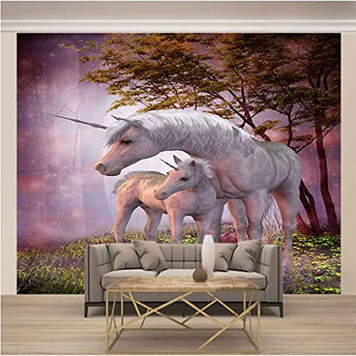 Poster geant mural auto-adhésif motif animal 3D facile à poser