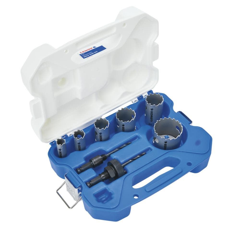 LENOX Tools Hole Saw Kit, Carbide Tipped, 6-Piece (LXAH3PSET6