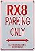 RX8 Parking ONLY - Miniature Fun Parking Sign