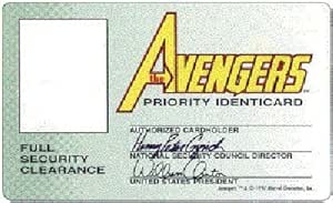 Amazon.com : Avengers Identification Card : Identification Badges ...