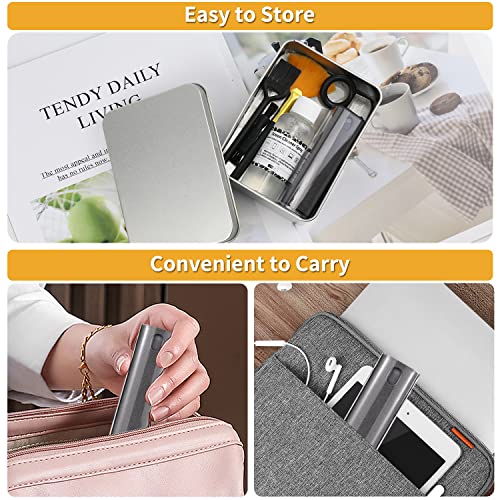 Promas 8Pcs Screen Cleaner Kit, Touchscreen Mist Screen Cleaner Spray With Keyboard Brushes & Microfiber Cloth - For Phone, Laptop, Computer Monitor, Tv, Tablet, Eyeglasses #TOP5