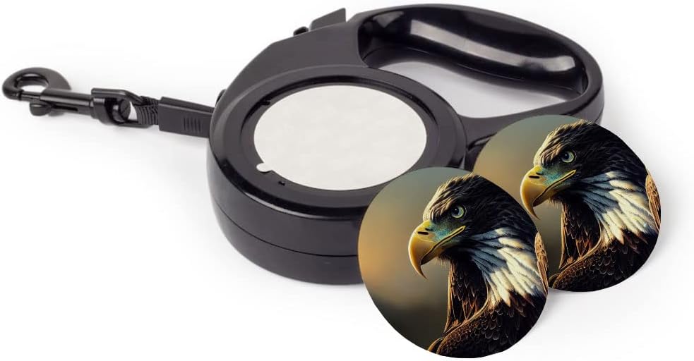American Bald Eagle Retractable Pet Leash - Trendy Leash - Cool Dog Leash - 197 inches