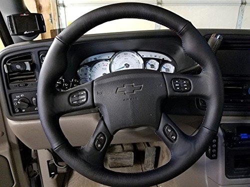 HUMMER　H2 ハンドルカバー　ブラック Amazon | RedlineGoods ステアリングホイールカバー 2003-07 Hummer H2