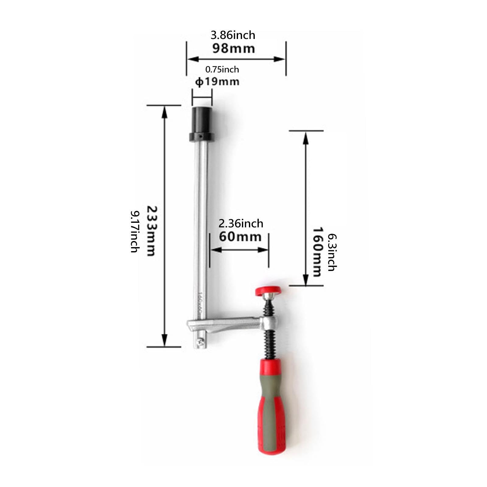 Dispositif de Serrage pour Chien, Serre Joint Menuisier avec Mécanisme Réglable, Etau Etabli Bench Dog, Rcrochet de Maintien établi, Clip de Bureau Réglable, pour établi Le Travail du Bois, 19mm