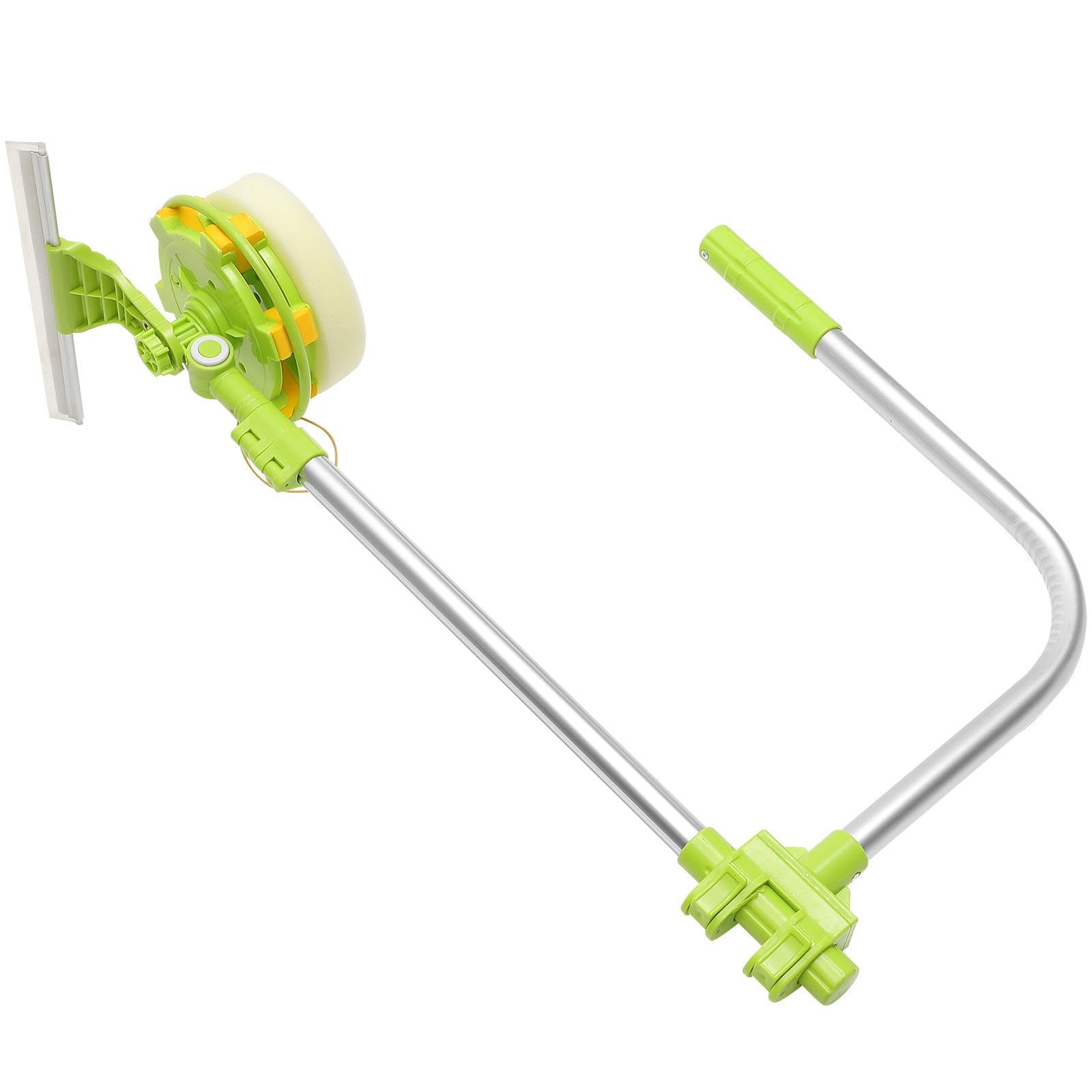 MAGICLULU Kit Limpiacristales Profesional Telescópico de Acero Inoxidable Función Giratoria para Limpieza de Ventanas en Edificios Elevados y Hogar