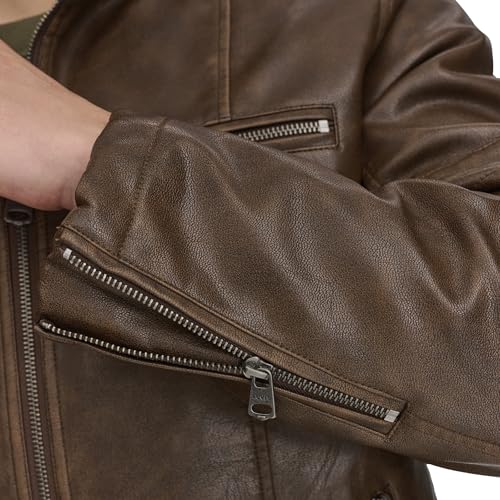Image of Levi's Men's Faux Leather Racer Jacket Coat