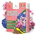 LERAVA Concime Acidofile (800 g) - Fertilizzante biologico per ortensie, rododendri, azalee, camelie e gardenie - Promuove crescita vigorosa - Con microelementi essenziali