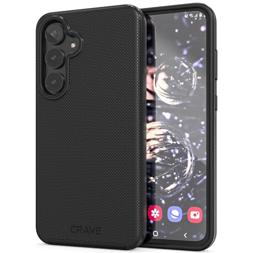 Image of Crave for Samsung Galaxy S24 FE Case, Shockproof Protection Dual Layer Case for Samsung Galaxy S24 FE (6.7 inch) - Black