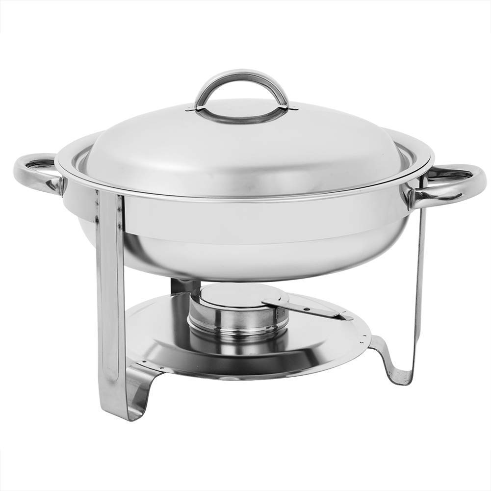 Calentador de Alimentos para Platos de frotamiento Recipiente de Acero Inoxidable para Calentar Alimentos para Frotar, Cocina Grande, Catering, Buffet y Fiesta