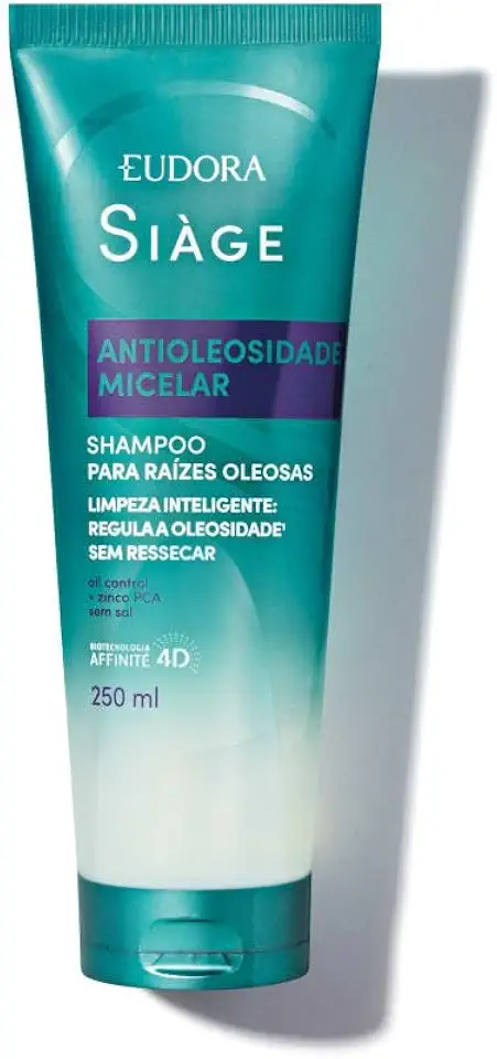 SIAGE SHAMPOO ANTIOLEOSIDADE HIDRATAÇÃO MICELAR 250ml