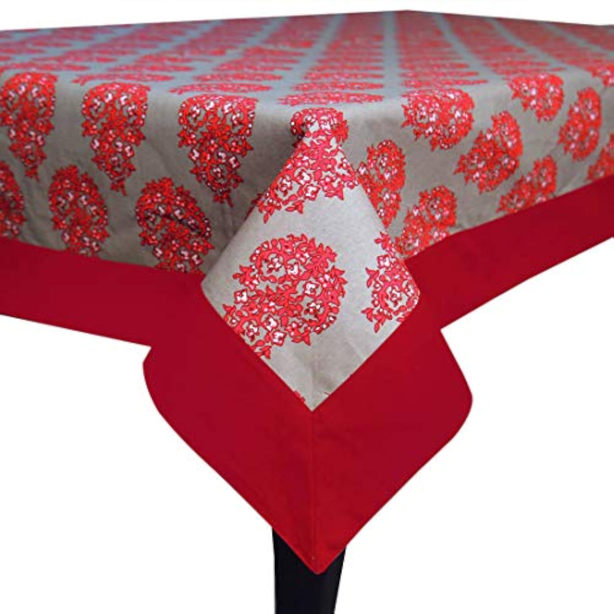 Handmade Cotton Rectangular Table Cover for 4 Seater