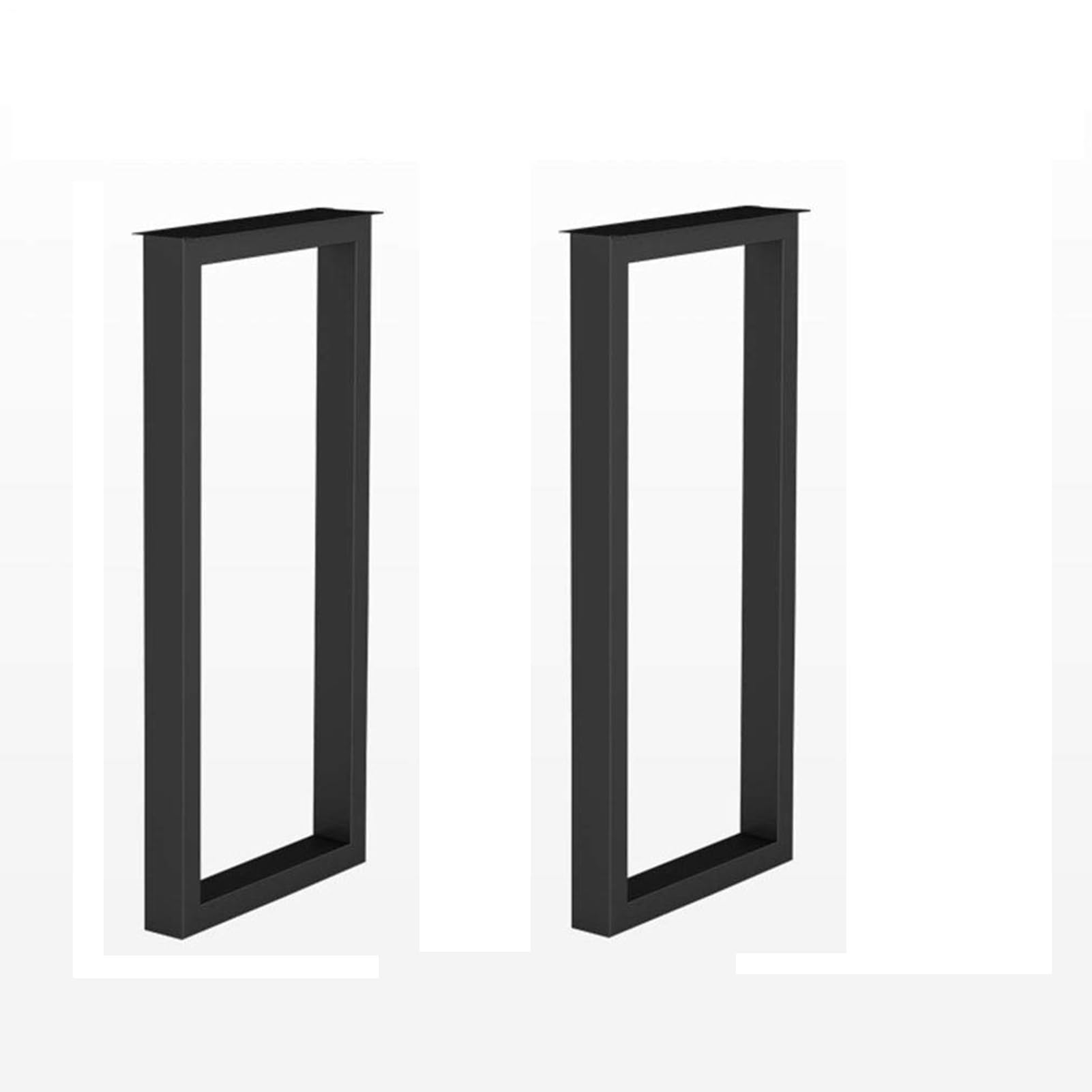 2 metalowe nogi stołu – nogi meblowe 100 cm – nogi do biurka, kuchnia stół do jadalni, bar, bieżnik stołowy, wysokie prostokątne nowoczesne metalowe nogi stołu, stopka, stopka ochronna, wysokość 100