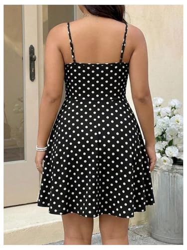 Image of Floerns Women's Plus Size Boho Floral Milkmaid Bow Tie Ruched Cami Summer Holiday Flowy Mini Dress