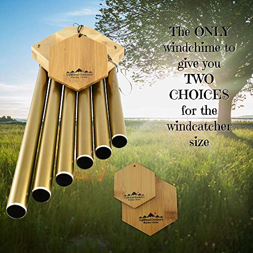 Wind Chimes for People Who Like Their Neighbors, Give a Thoughtful Memorial Gift or Love it as Your own Unique Outdoor Windchime, Made of Aluminum/Bamboo, a Beautiful Deep Tone Chime - Thumbnail 4