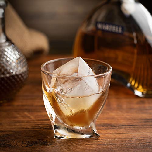 Large Square Ice Cube Tray With Lid, Big Block Ice Cube 2 Inch, Giant Cocktail Silicone Ice Maker, Scotch Whiskey Ice Cube, Easy Release Reusable Ice Cubes For Soup Freezer Wine Juice #TOP5