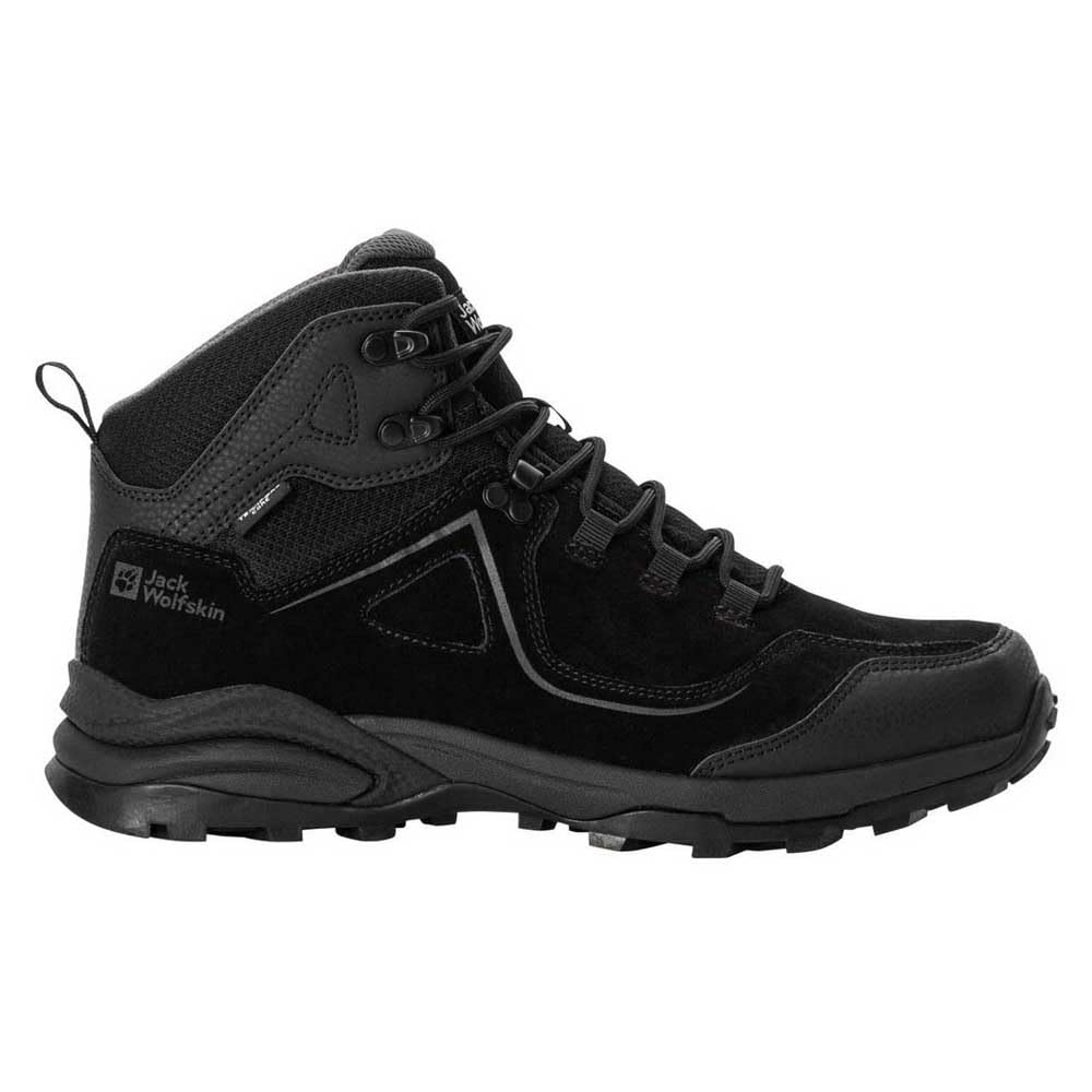 Jack Wolfskin Men's Sunset Hike Texapore Mid M Hiking Shoes, Black, 44 EU