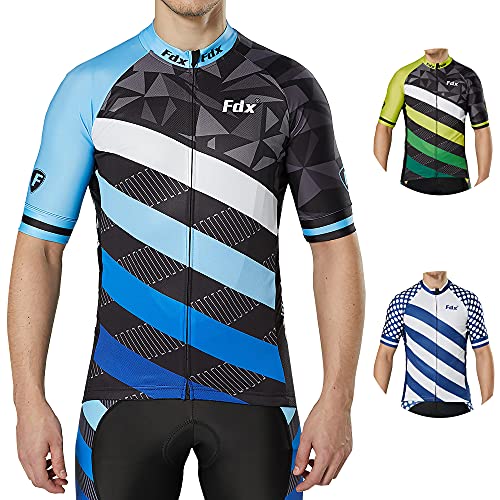 FDX Herren-Radtrikot, kurzärmelig, atmungsaktiv, Limitierte Auflage...