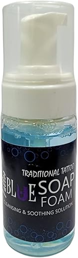 Traditional Tattoo Blue Soap Foam Tattoo Cleansing & Soothing Solution 100ml