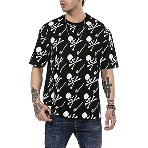 Camiseta para Hombre con Mangas Cortas Corte Oversize Cover