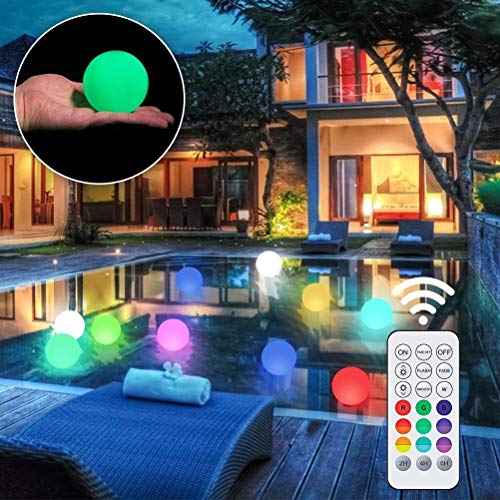 Luz Flutuante para Piscina, Luz Noturna à Prova D'água Ip68 para Spa, Luz Led para Banheira que Mud
