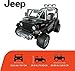 Power Wheels Jeep Wrangler Willys Ride-On Battery Powered Vehicle with Sounds & Lights for Preschool Kids Ages 3+ Years, Black